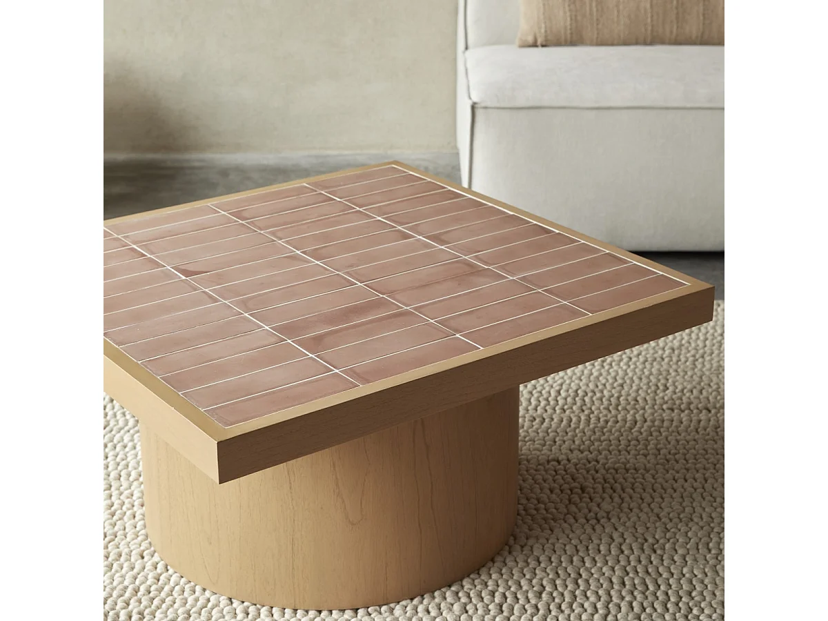 Table basse en bois de mindi 85 Karel