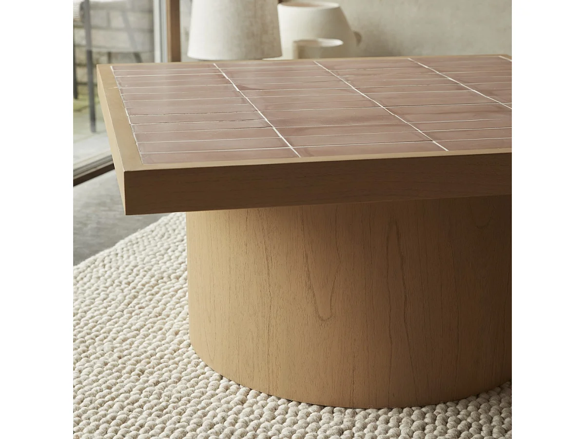 Table basse en bois de mindi 85 Karel