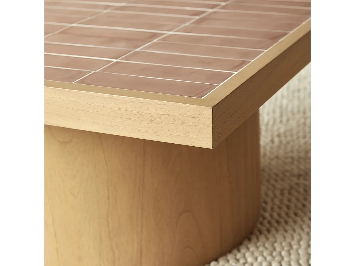 Table basse en bois de mindi 85 Karel