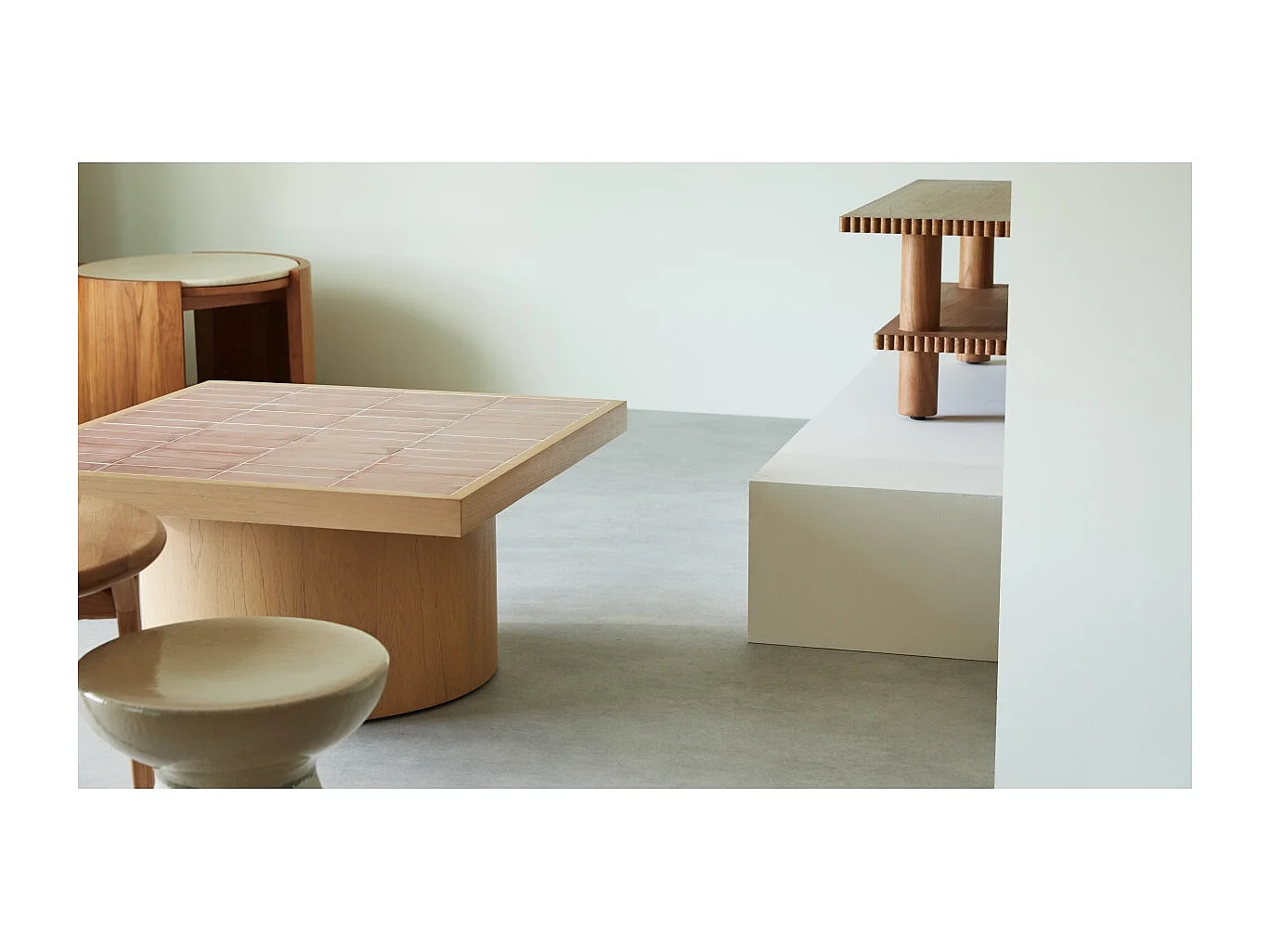 Table basse en bois de mindi 85 Karel