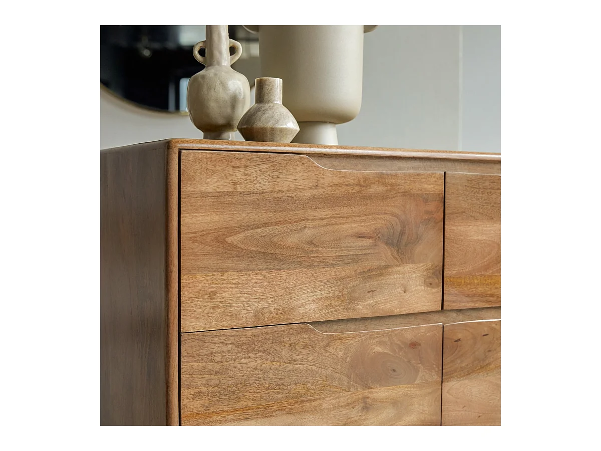 Commode en bois de manguier massif Gabrielle