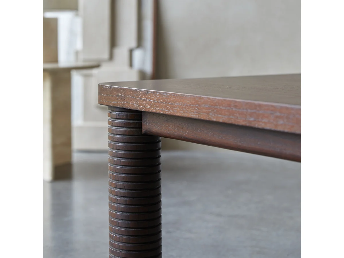 Table basse en bois de mindi 80 x80 Leandro