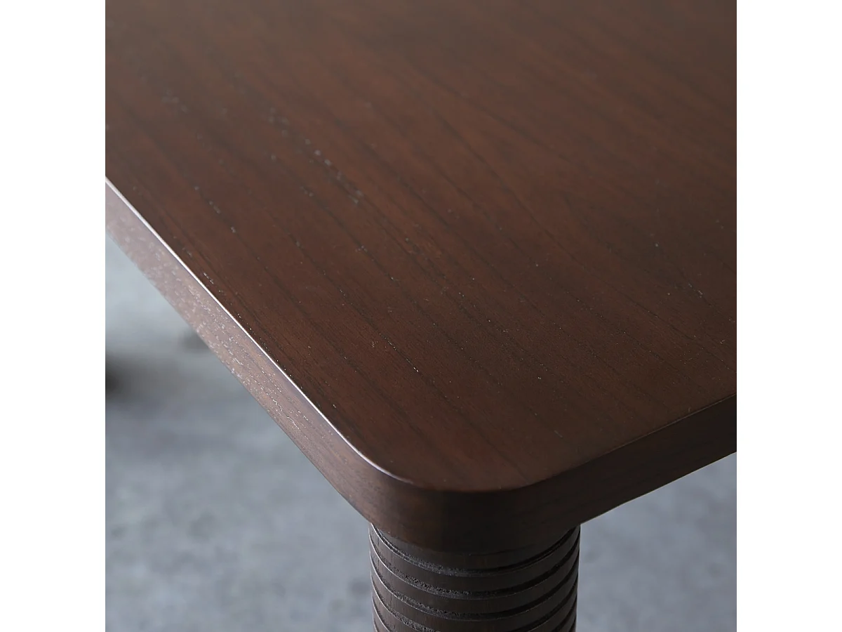 Table basse en bois de mindi 80 x80 Leandro