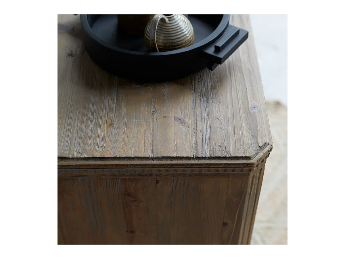 Cassettiera comò mobile in pino massello riciclato camera 3 cassetti arredo classico