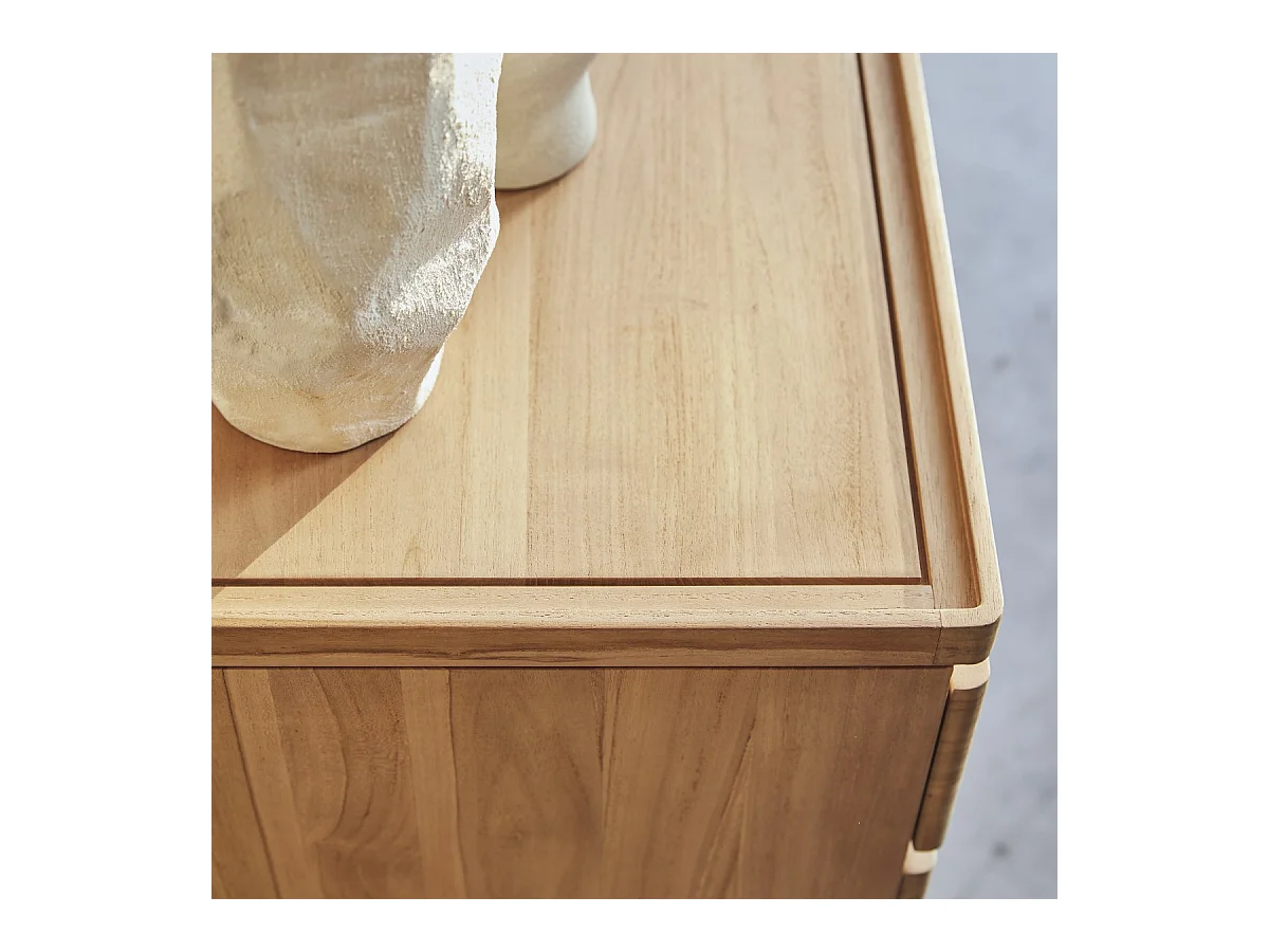 Kommode Nino aus massivem Teakholz