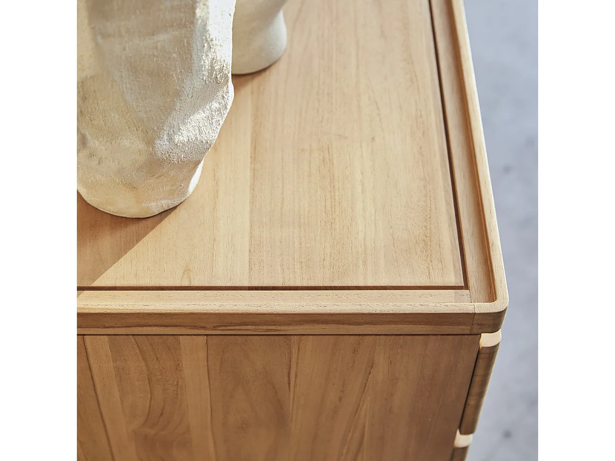 Kommode Nino aus massivem Teakholz