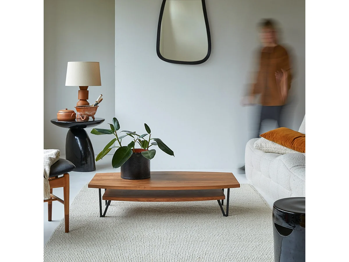 Couchtisch aus Akazienholz Bonnie 110x60