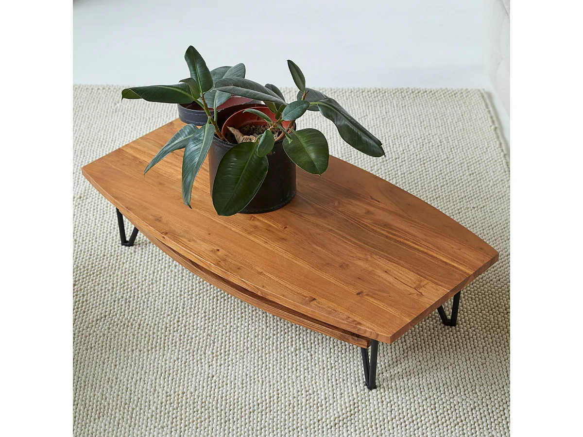 Couchtisch aus Akazienholz Bonnie 110x60