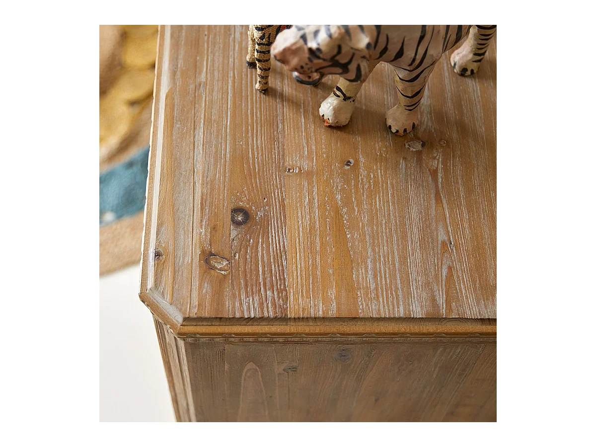 Cassettiera per bambini in pino massello riciclato 3 cassetti Emily