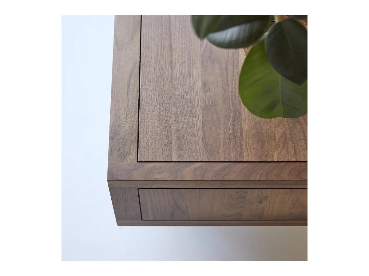 Couchtisch aus Nussbaumholz 120 x 50 Jonàk