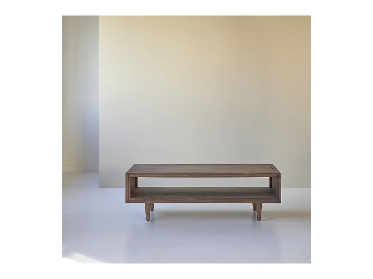 Couchtisch aus Nussbaumholz 120 x 50 Jonàk