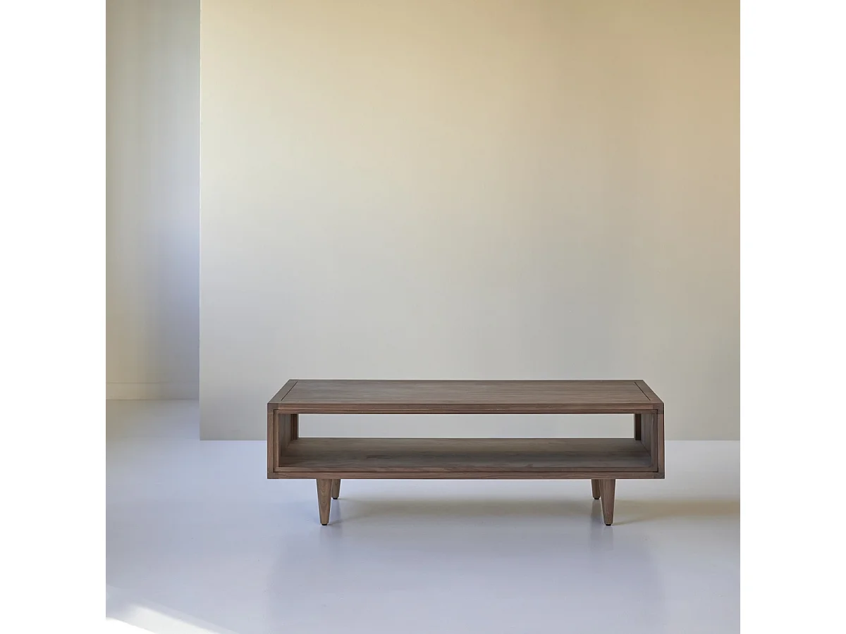 Table basse en bois de noyer 120x50 Jonàk