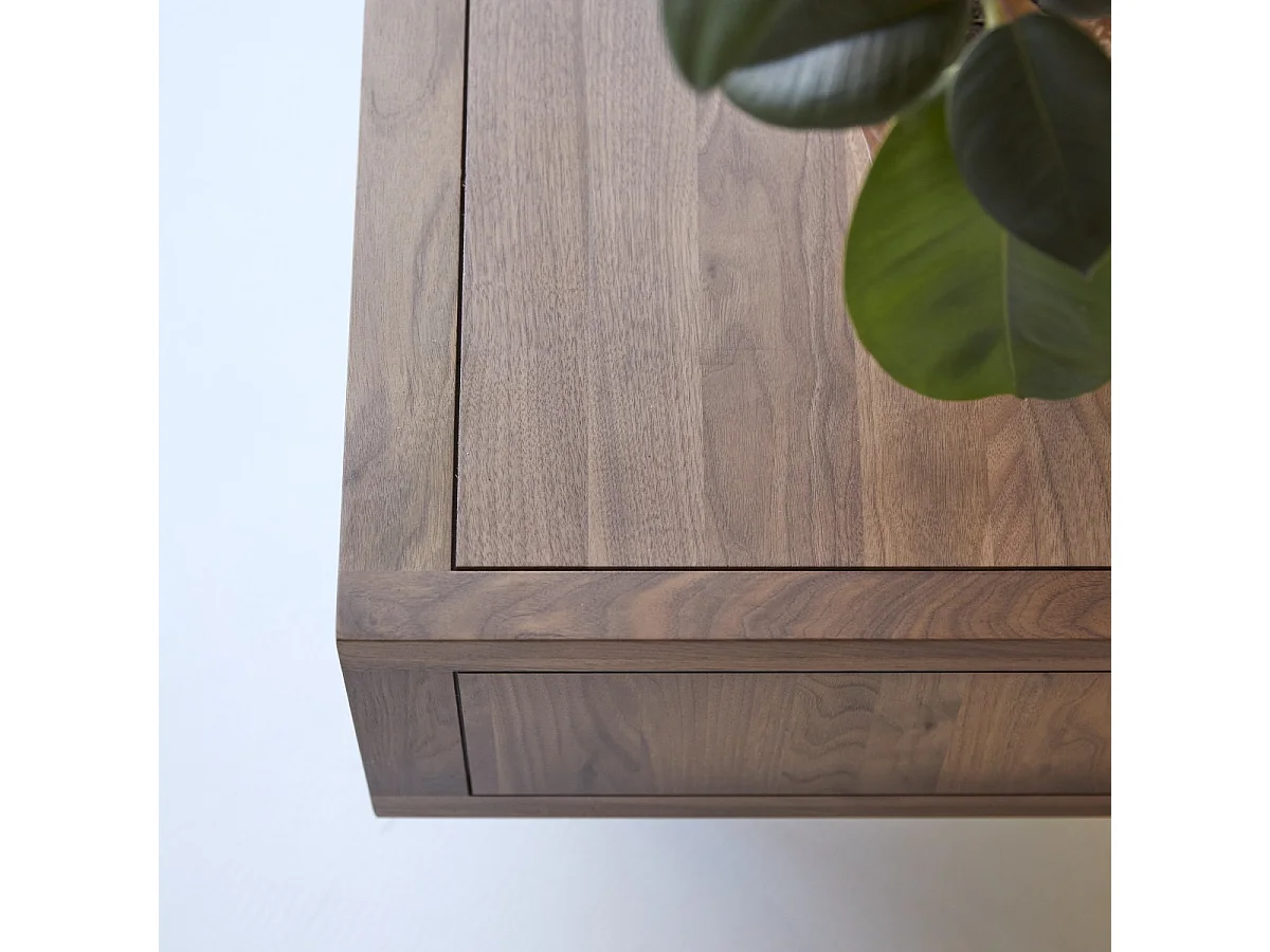 Couchtisch aus Nussbaumholz 120 x 50 Jonàk