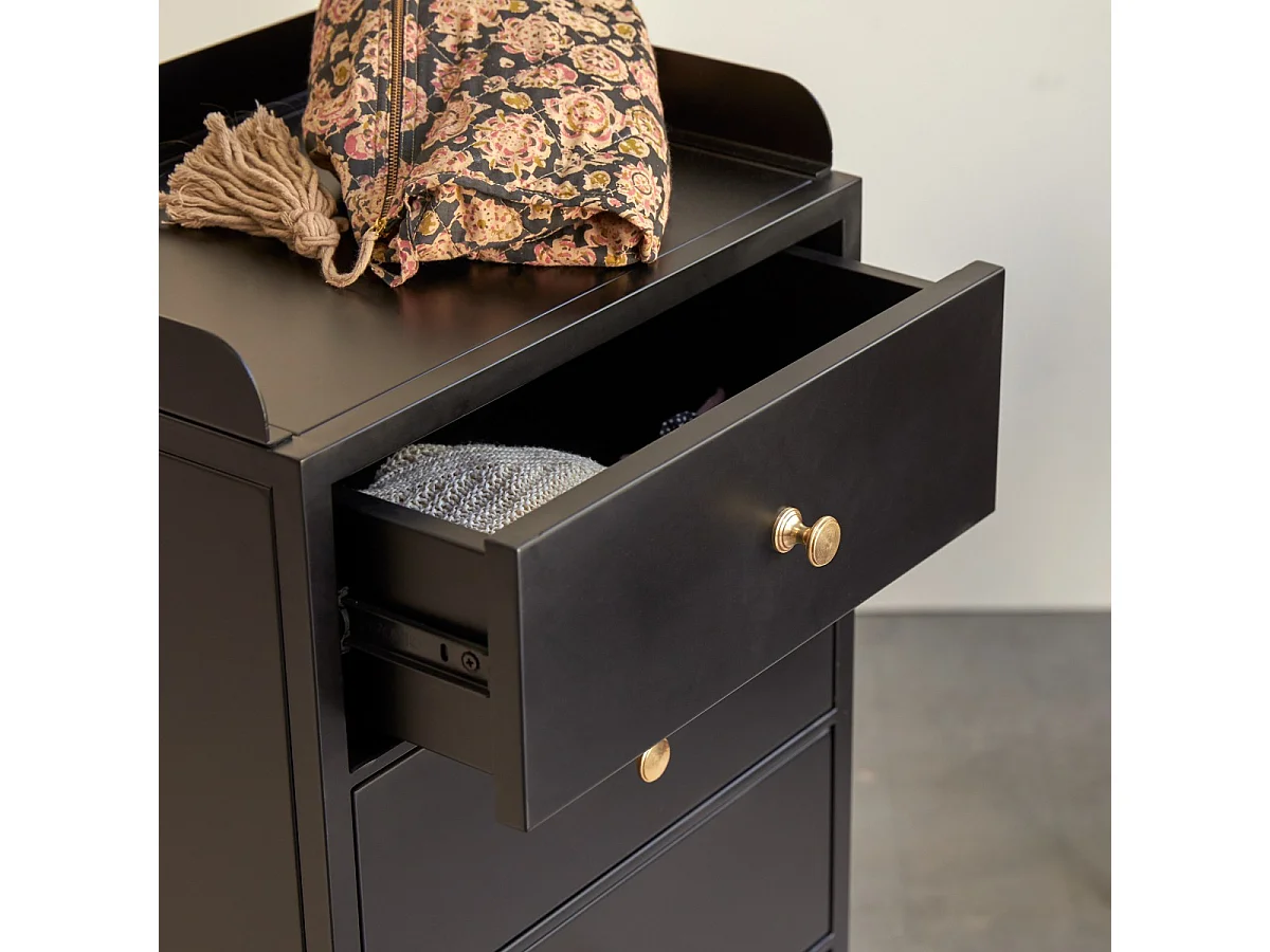 Cassettiera in metallo verniciato da 5 cassetti Anika