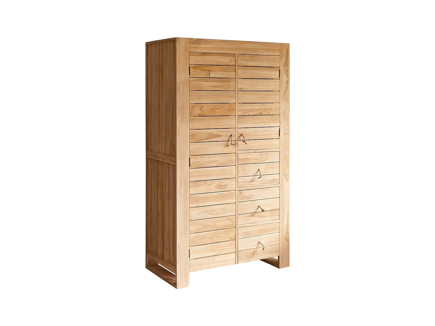 Armadio guardaroba per bambini in legno di teak massello 180 Minimalys
