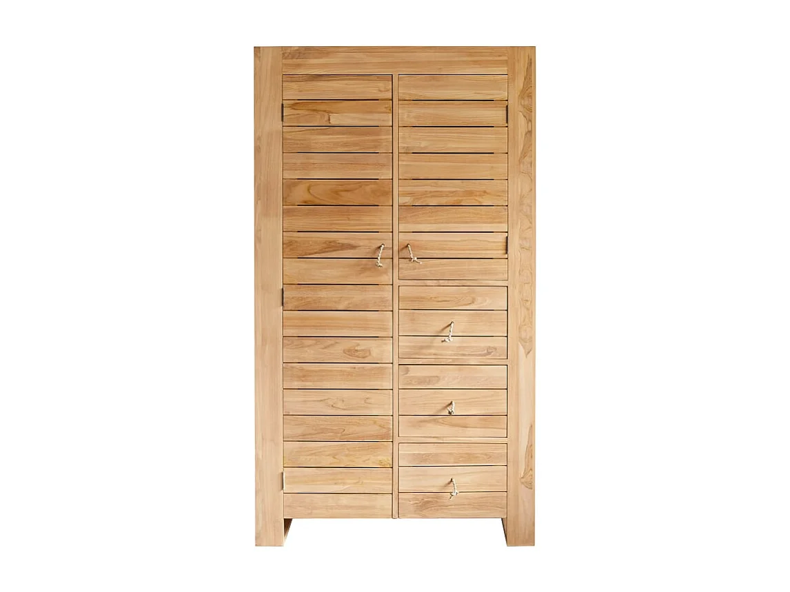 Armadio guardaroba per bambini in legno di teak massello 180 Minimalys
