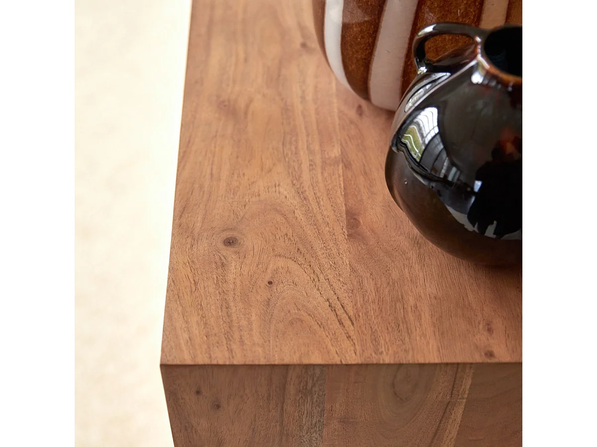 Hohe Kinderkommode Olga aus Akazienholz 5 Schubladen