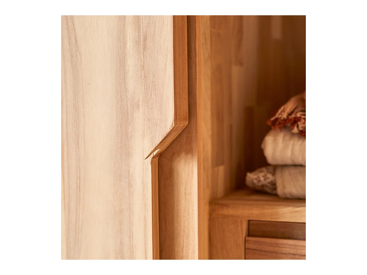 Armadio per bambini in legno di teak 210 Greta