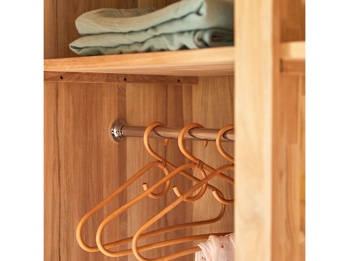 Armadio per bambini in legno di teak 210 Greta