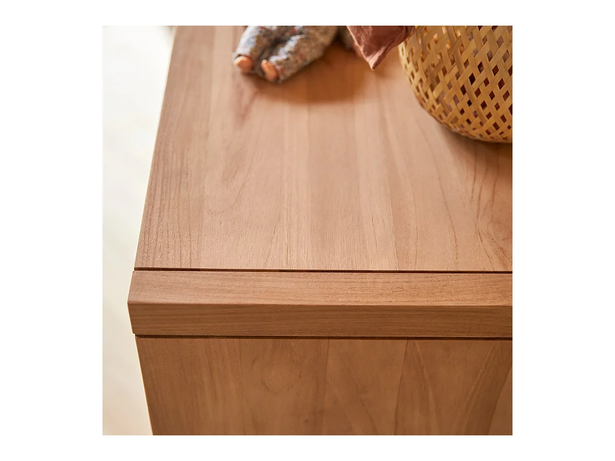 Cassettiera per bambini in legno di teak 4 cassetti Kort