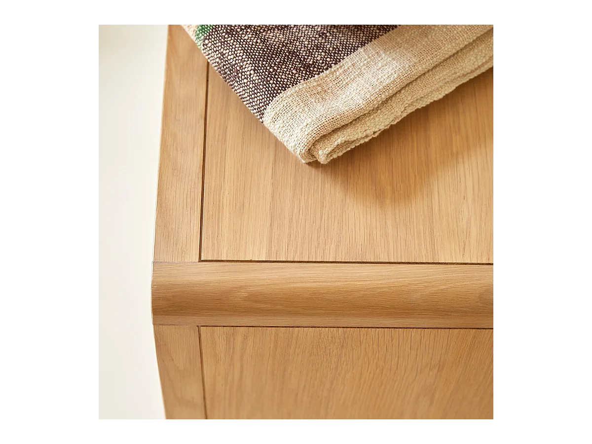 Commode enfant en bois de chêne 3 tiroirs Côme