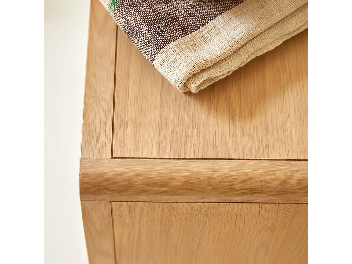 Cassettiera per bambini in legno di rovere a 3 cassetti Côme