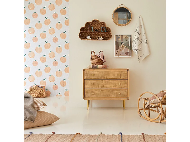 Come - Kinderkommode aus Eichenholz 3 Schubladen