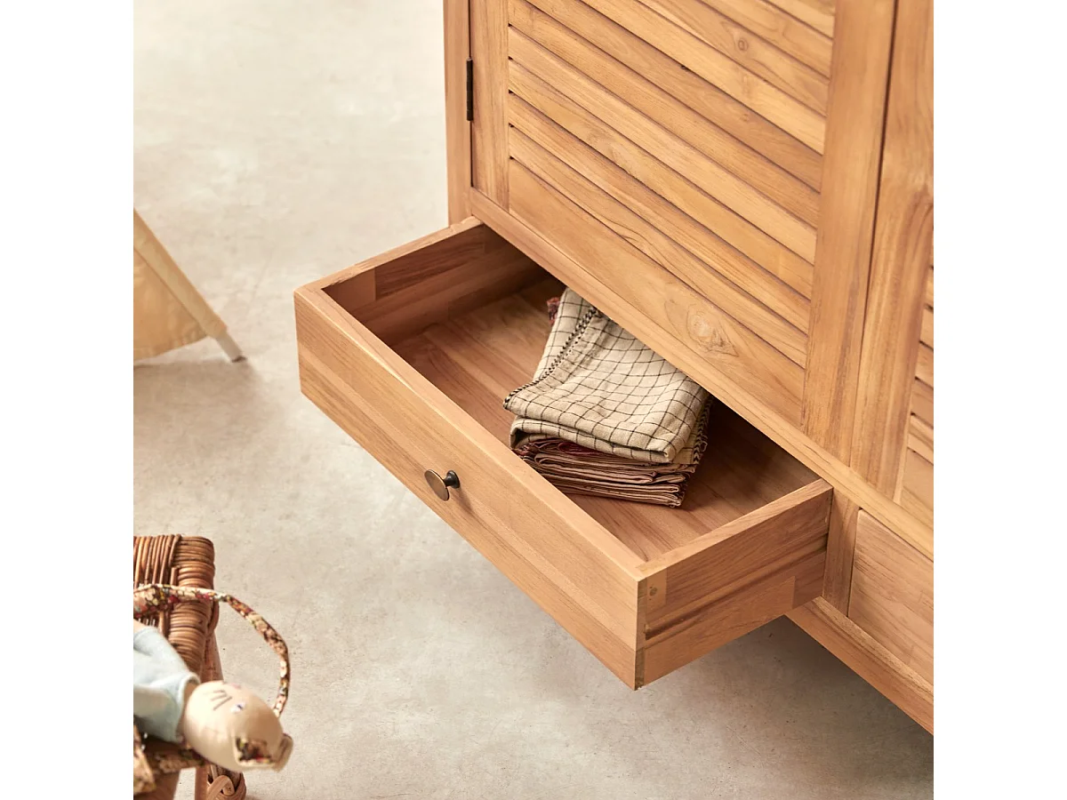 Armadio per bambini in legno di teak 195 Suzette