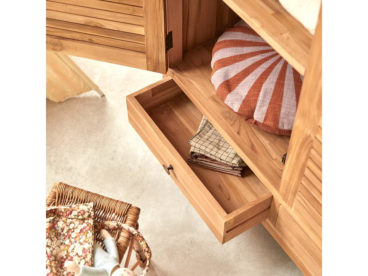 Armadio per bambini in legno di teak 195 Suzette