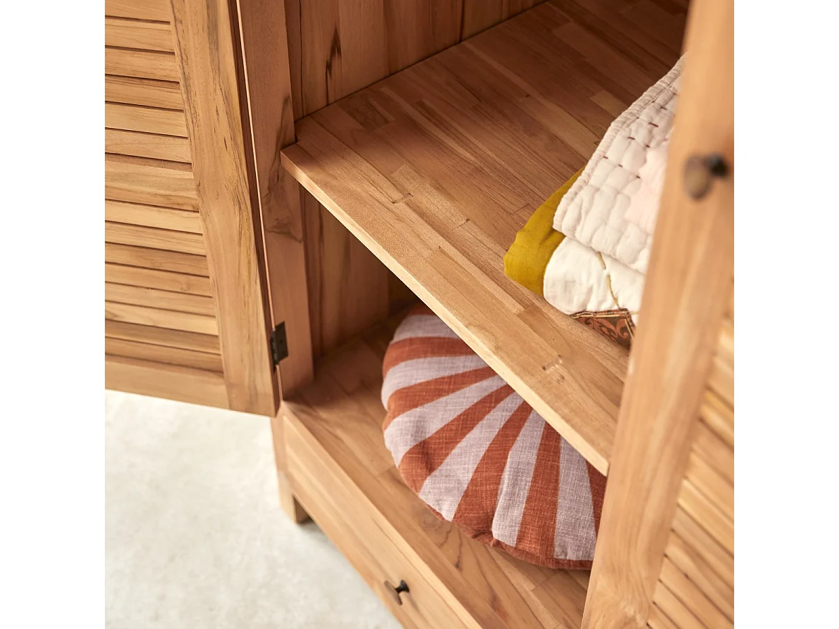 Armoire enfant en bois de teck 195 Suzette