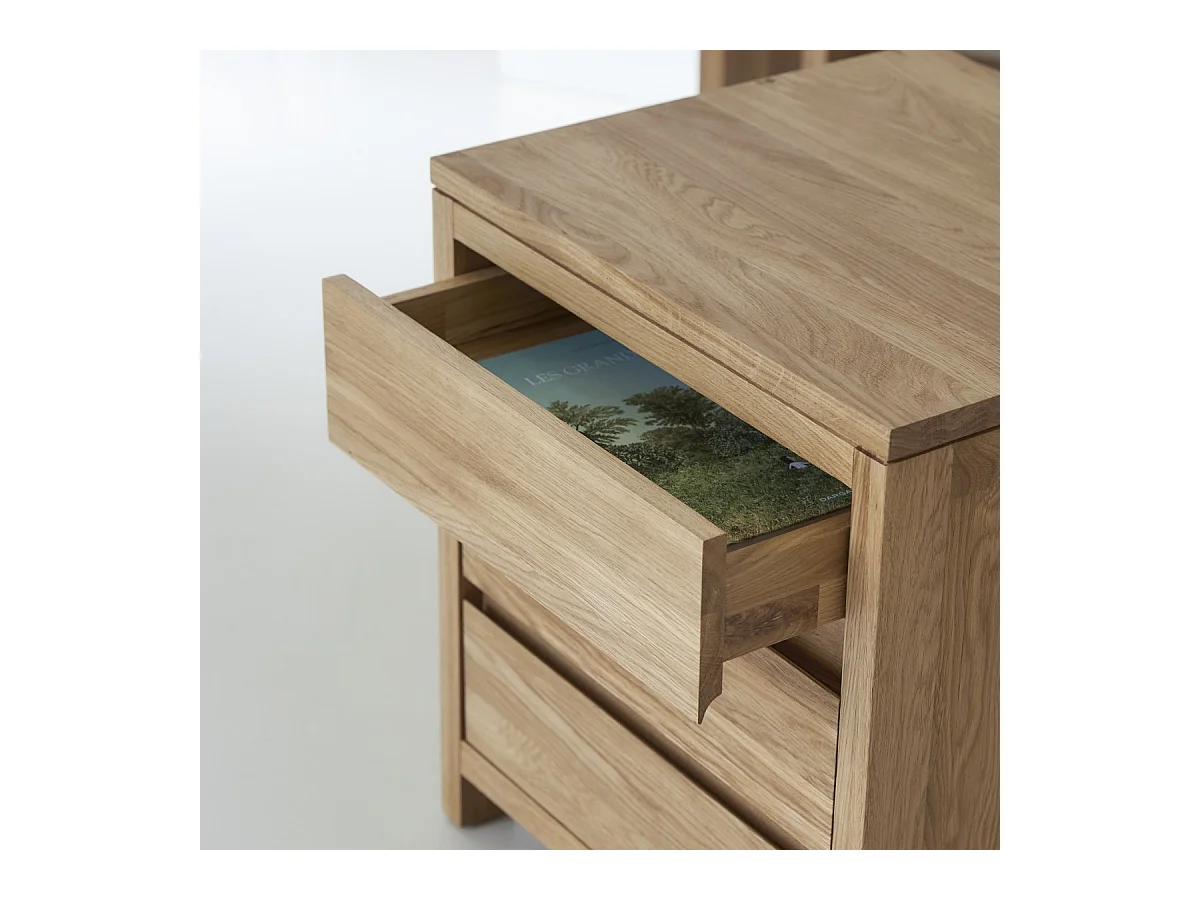 Cassettiera per bambini in legno di rovere massello 55 cm Eden