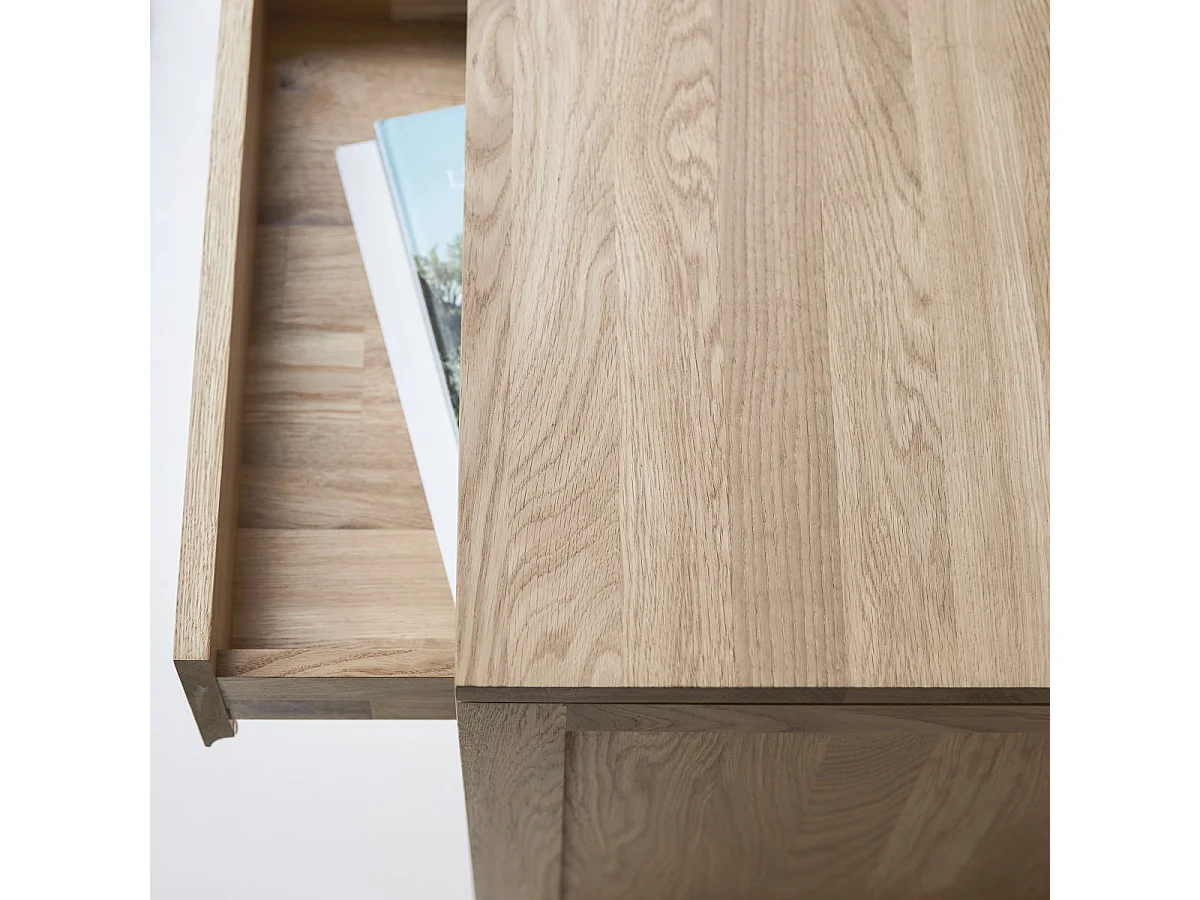 Cassettiera per bambini in legno di rovere massello 55 cm Eden
