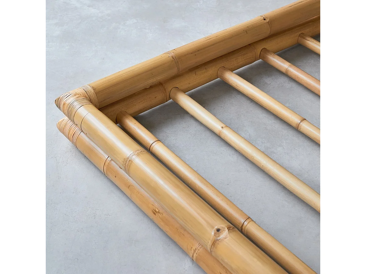 Futonbett aus Bambus für 160x200 Matratzen Schlafzimmer Bett 2 Personen