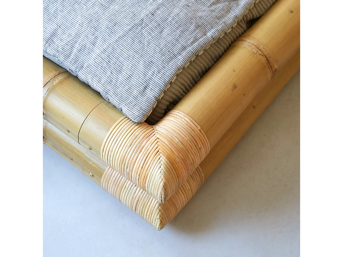 Lit futon en tiges bambou 90x190 Balyss