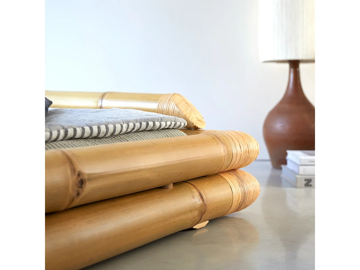 Lit futon en tiges bambou 90x190 Balyss