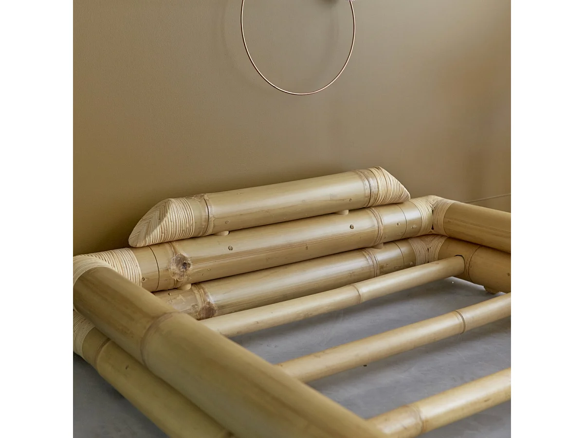Lit futon en tiges bambou 90x190 Balyss