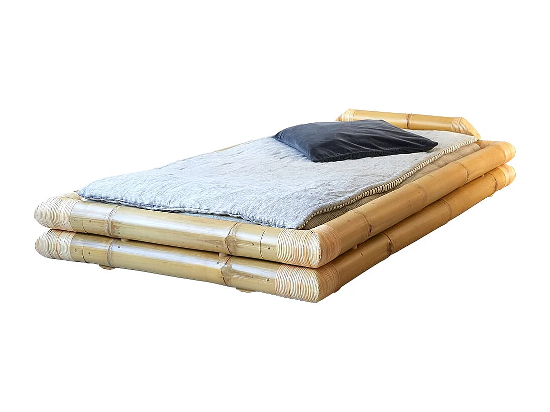 Lit futon en tiges bambou 90x190 Balyss