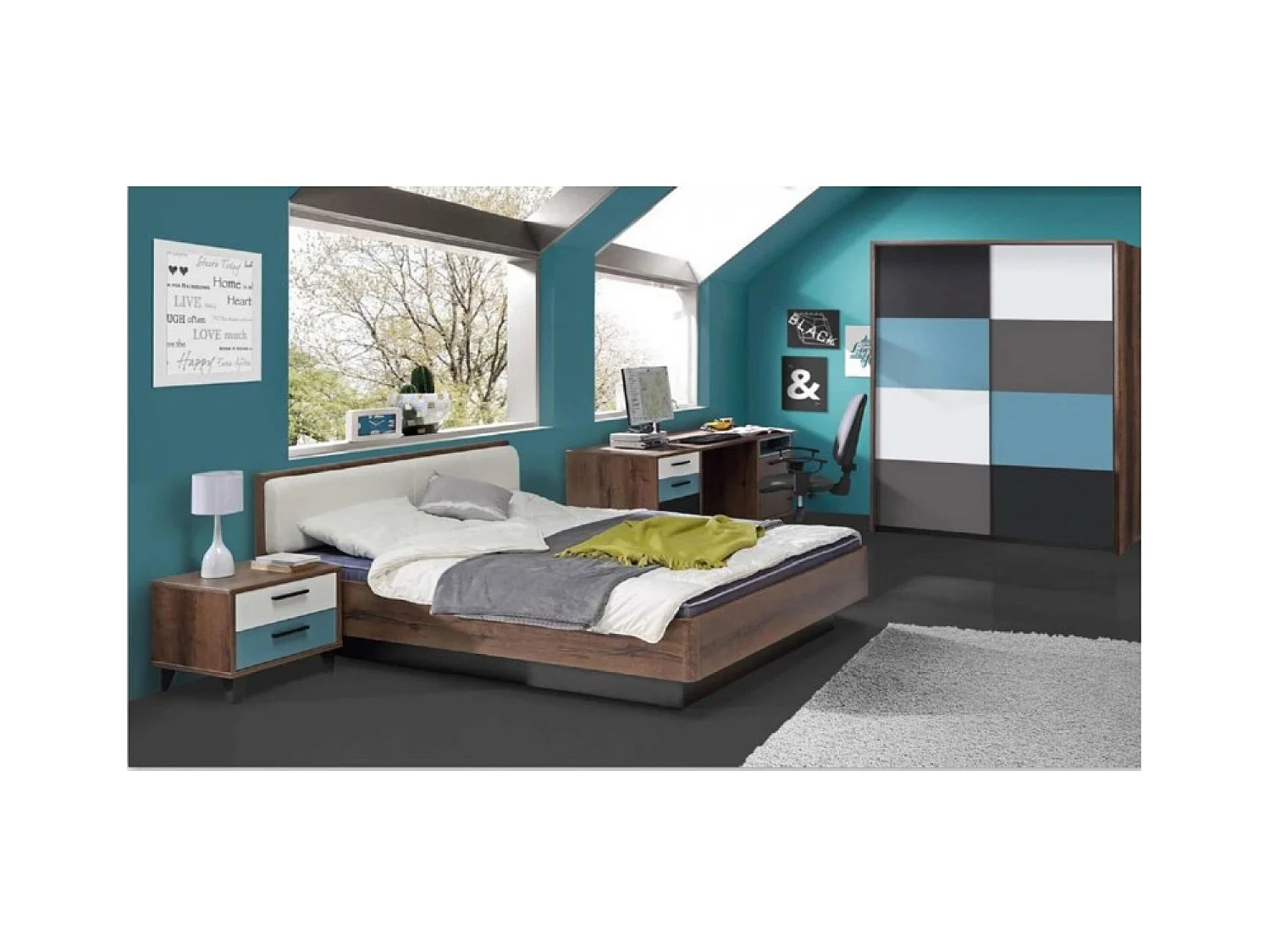 Bett Raven (140x200)/Braun