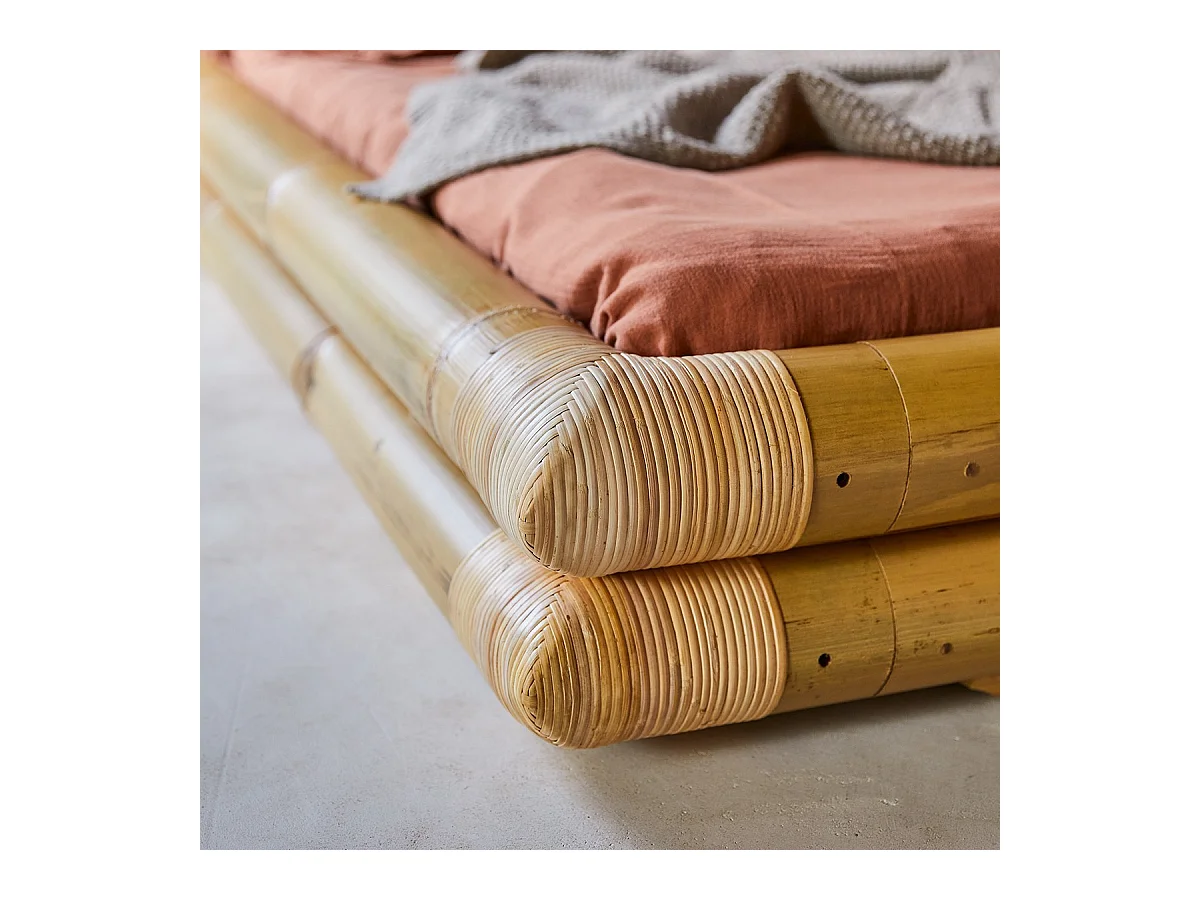 Lit futon enfant en bambou 90x190 cm Balyss