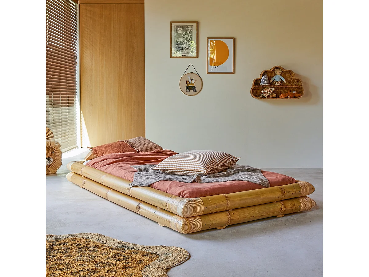 Letto futon per bambini in bambù 90x190 cm