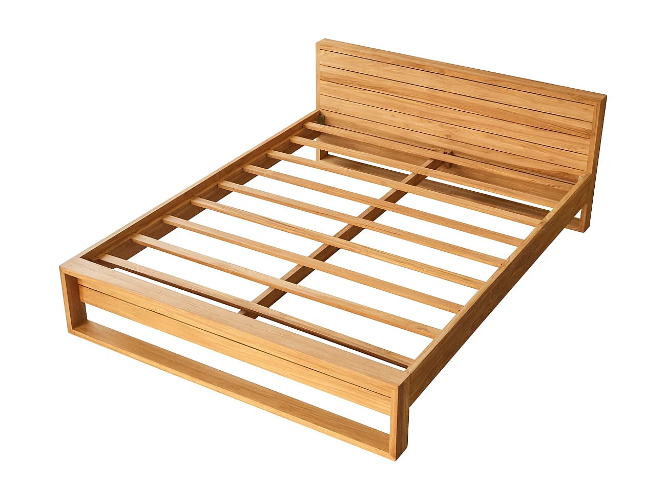 Bett aus Teak massiv 160x200cm 2 Personen exotisch Schlafzimmer Neu Tikamoon