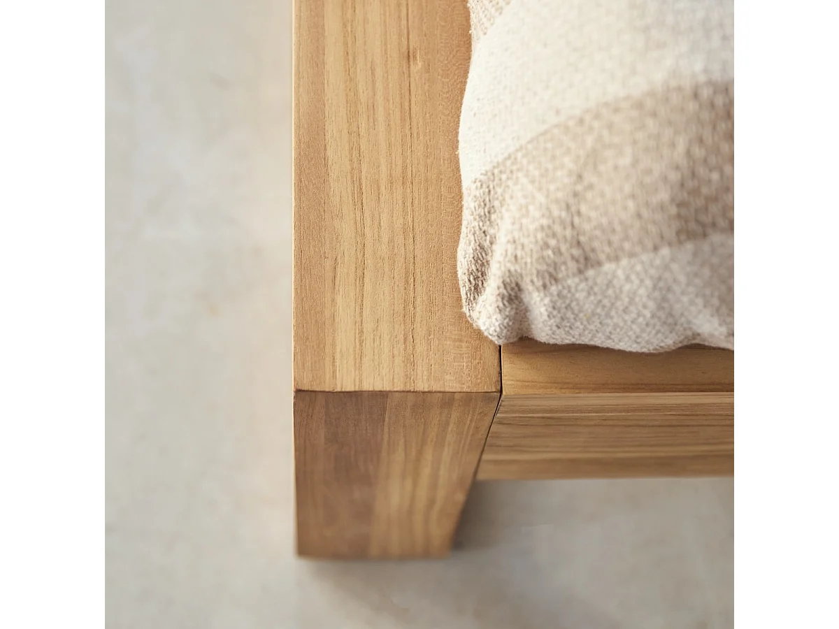 Bett aus Teak massiv 160x200cm 2 Personen exotisch Schlafzimmer Neu Tikamoon