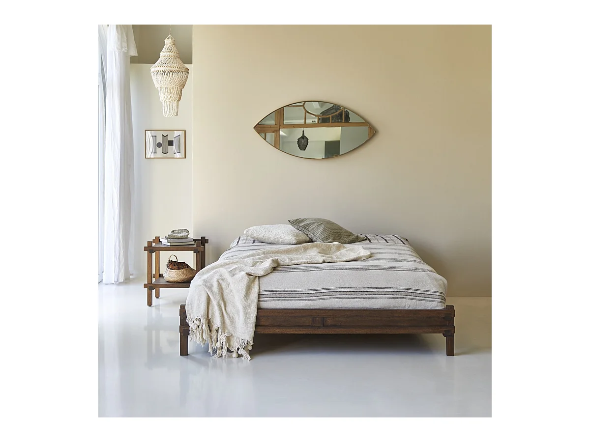 Letto in legno di mango da 175 x 210 Arko