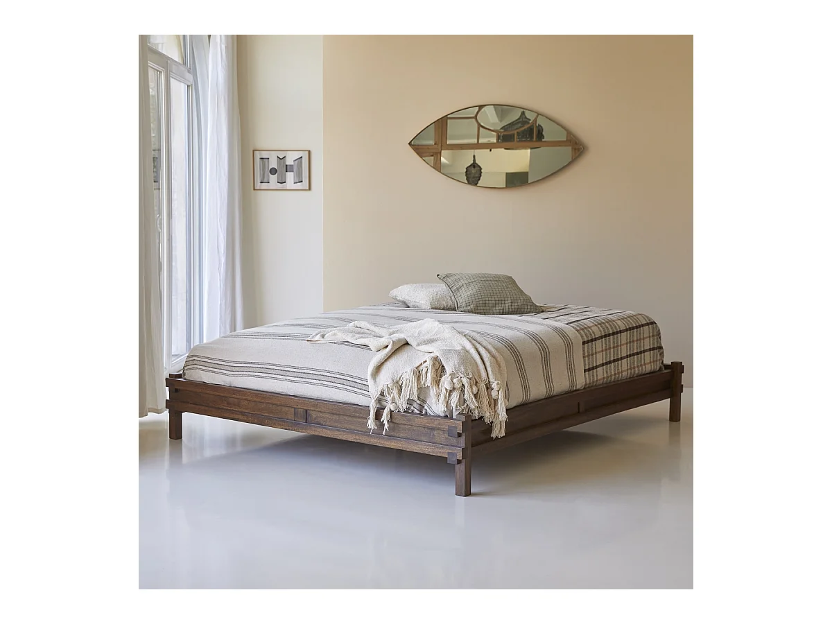 Letto in legno di mango da 175 x 210 Arko