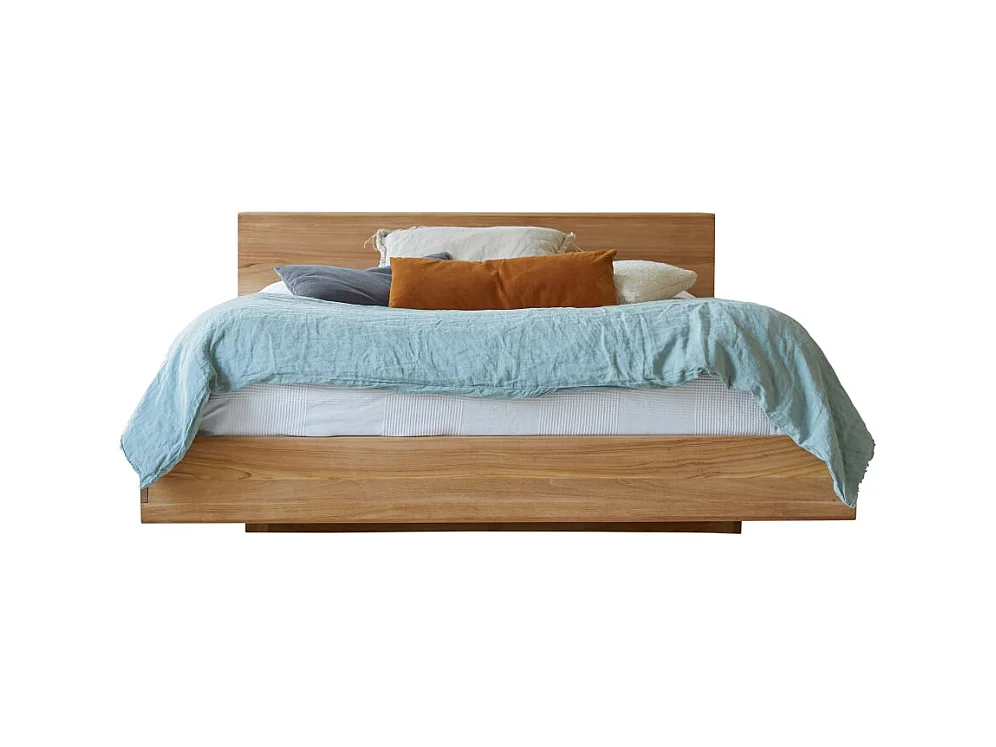 Bett Doppelbett 165x230 cm Teakholz Massiv 2 Personen Schlafzimmer Neu Tikamoon