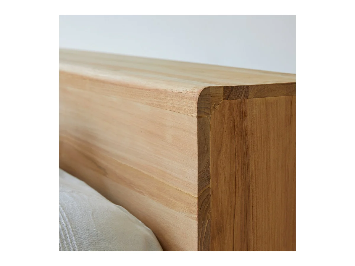 Bett Doppelbett 165x230 cm Teakholz Massiv 2 Personen Schlafzimmer Neu Tikamoon