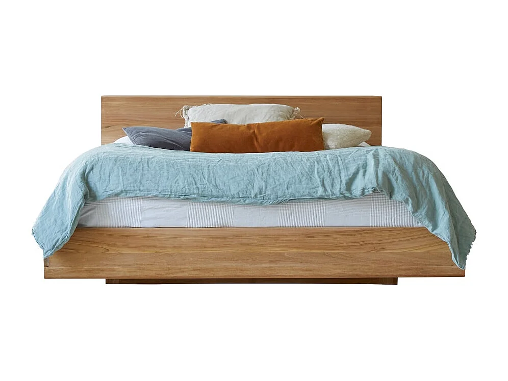 Bett Doppelbett 165x230 cm Teakholz Massiv 2 Personen Schlafzimmer Neu Tikamoon