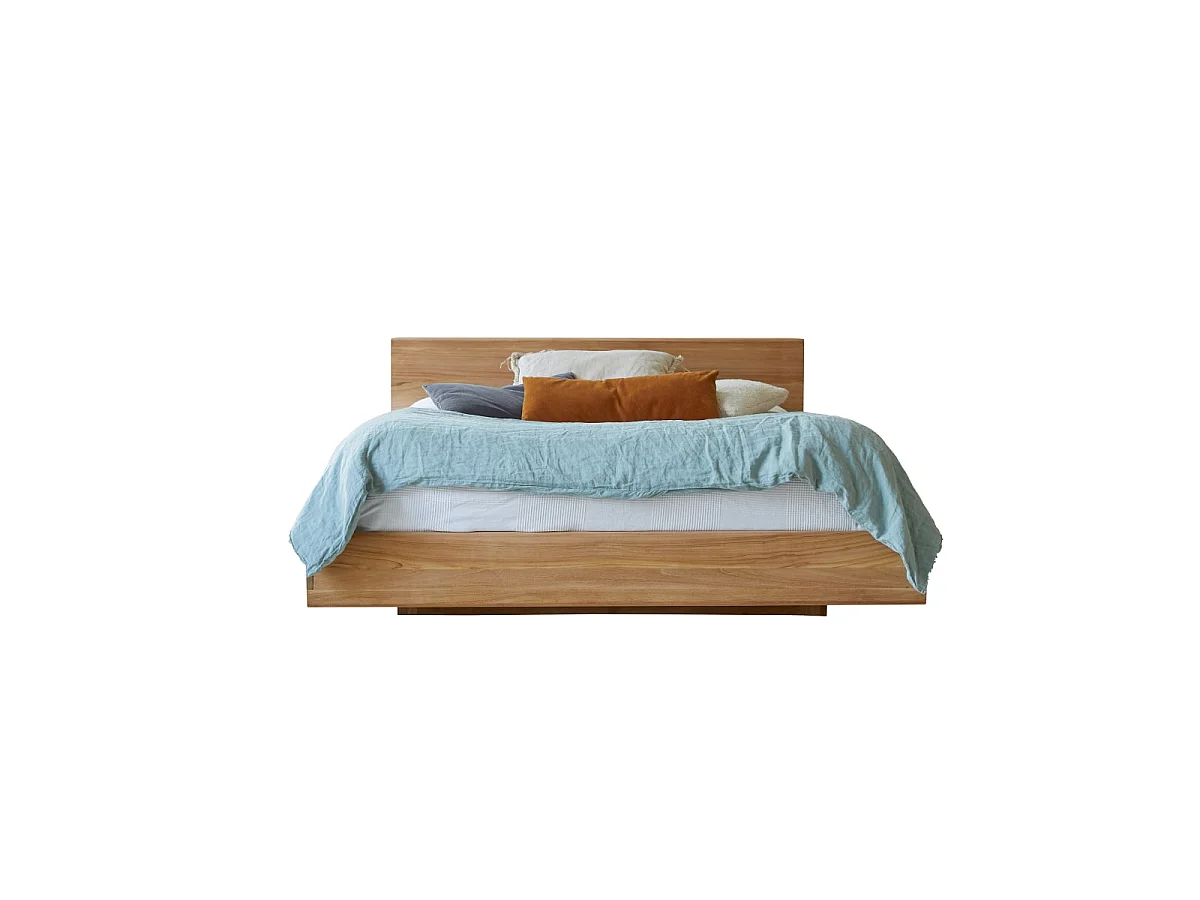 Flat - Bed in solid teak - 160x200 cm