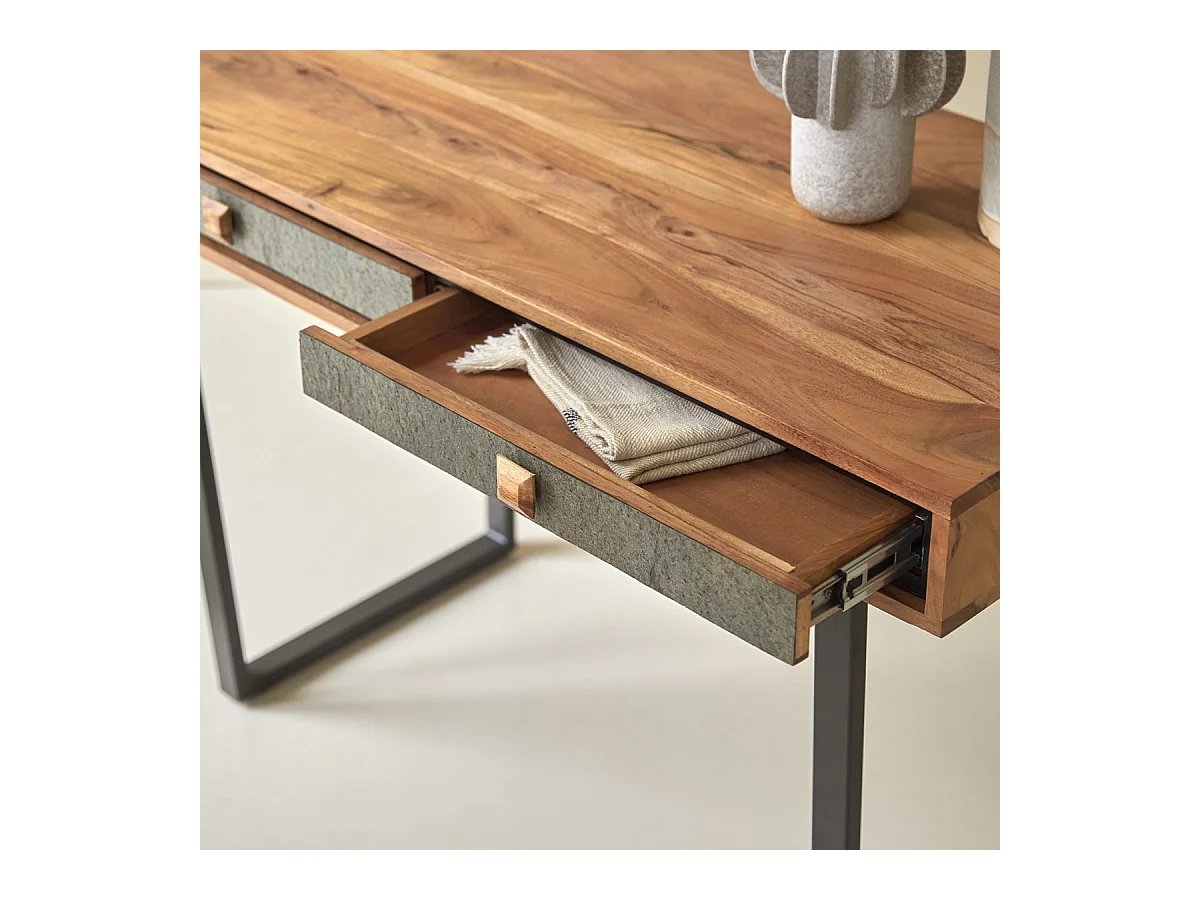 Consolle in legno d'acacia massello 115 Temis