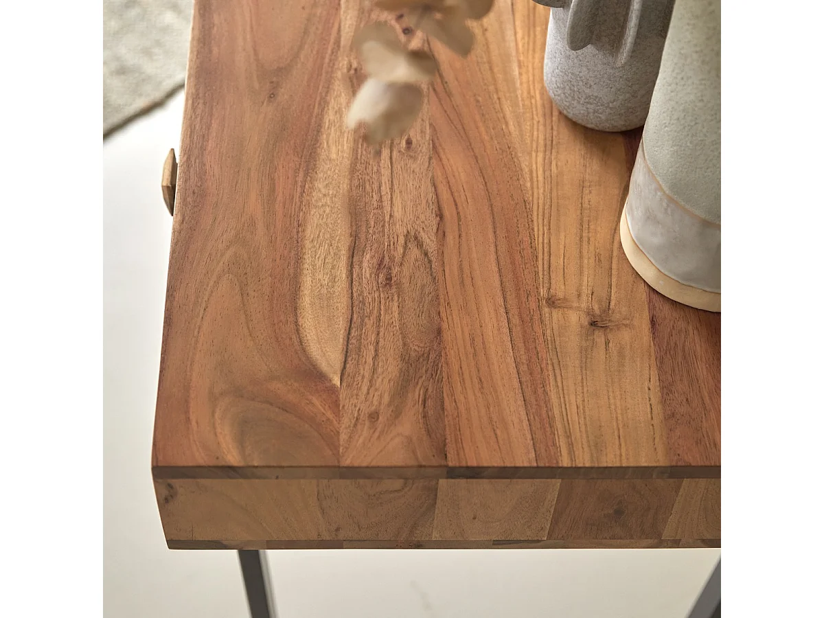 Consolle in legno d'acacia massello 115 Temis